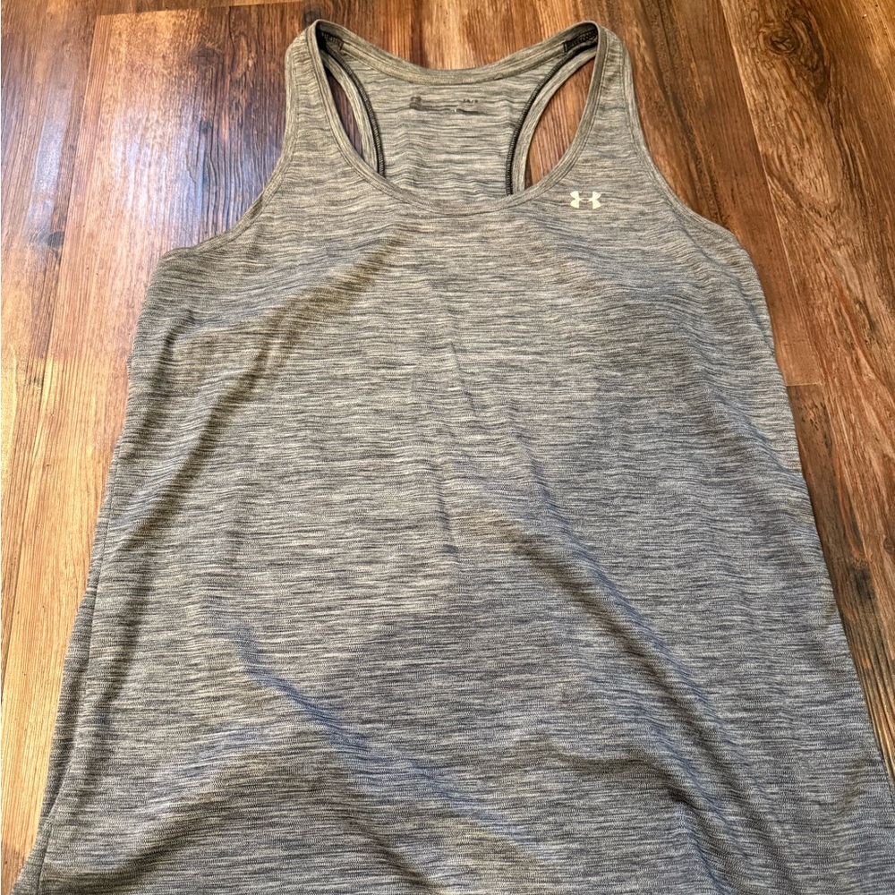 Under Armour Heather Gray Performance Racerback Tank